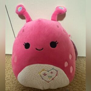 Squishmallows Frawleen Pink & White Fuzzy Monster Plush